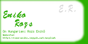 eniko rozs business card