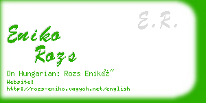 eniko rozs business card
